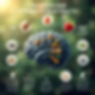 Nutrients and Brain Health Overview An engaging infographic depicting the relationship between brain health and specific nutrients.