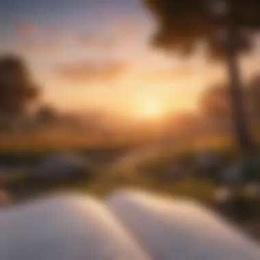 A New Dawn of Inspiration Inspiring landscape with sunrise