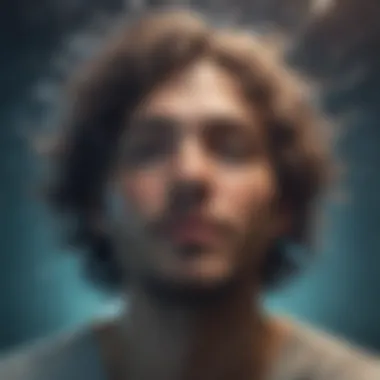 Exploring the Depths of the Subconscious Abstract representation of the subconscious mind
