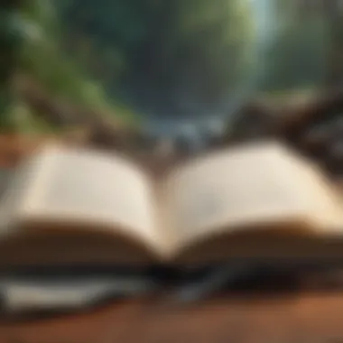 The Journey of Learning An open book with pages turning, signifying knowledge and reflection