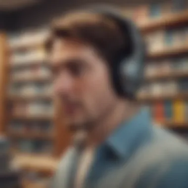 A thought-provoking graphic illustrating the advantages and limitations of audiobooks.