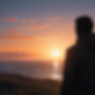 Visionary Perspectives for the Exceptional Individual A silhouette of a figure looking towards the horizon
