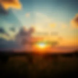 A serene sunrise symbolizing new beginnings and motivation.