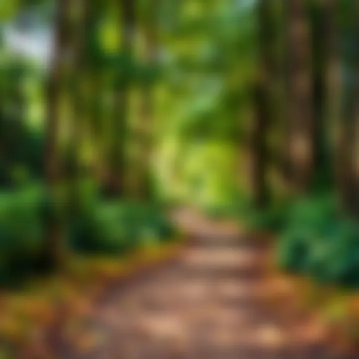 The Journey of Resilience A winding path through an enchanting forest illustrating resilience.