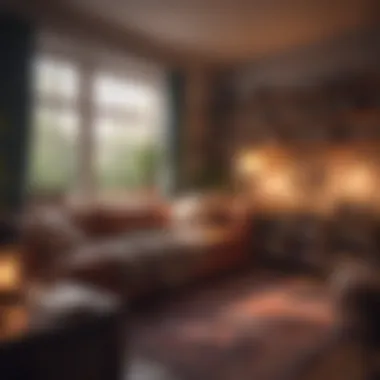 A Cozy Space for Contemplation A cozy reading nook with warm lighting and pillows