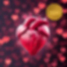 The essence of connection illustrated through intertwined hearts
