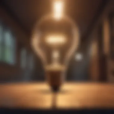 Journey of Self-Improvement and Enlightenment A light bulb illuminating a path representing the journey of self-improvement