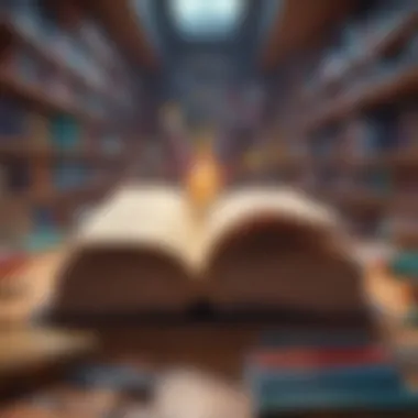 Lifelong Learning and Knowledge Expansion An open book with vibrant colors illustrating the concept of lifelong learning
