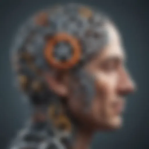 A brain with interconnected gears symbolizing cognitive enhancement