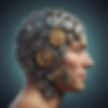 Cognitive Processes and Happiness A brain with gears representing cognitive processes