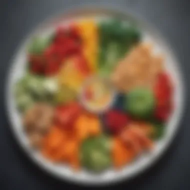A Balanced Plate for Optimal Health A beautifully plated dish featuring colorful fruits and vegetables, exemplifying a balanced diet.