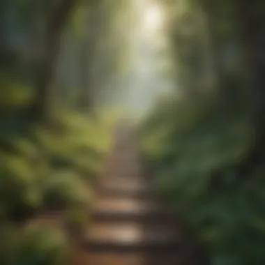 An open path in the woods illustrating the journey of personal growth.