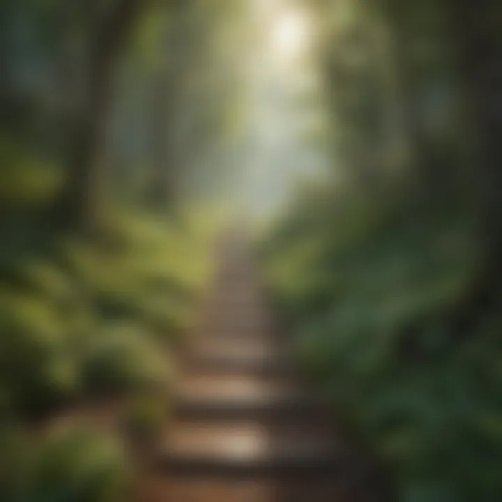 An open path in the woods illustrating the journey of personal growth.