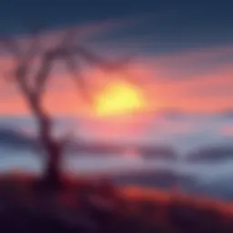 A serene landscape symbolizing personal space