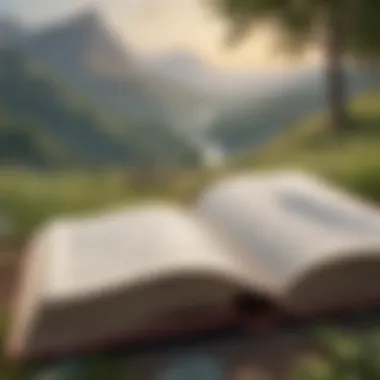 Journey of Growth A beautiful landscape symbolizing personal growth through reading.