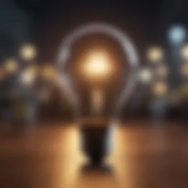 Innovative Ideas in Entrepreneurship A lightbulb symbolizing innovative ideas in business