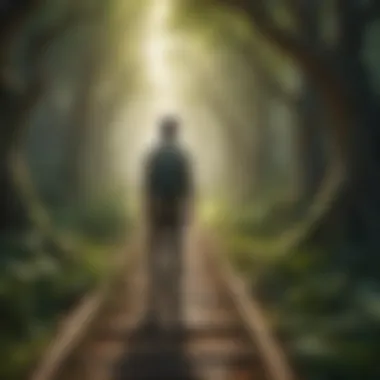 Journey of Personal Growth Symbolic representation of personal growth and transformation