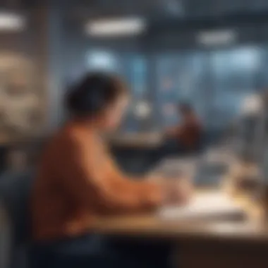 Focus in Solitude A quiet workspace illustrating focus and individual contribution.