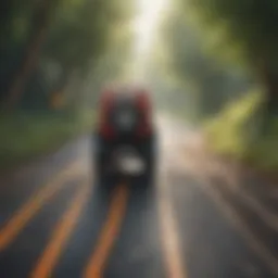 Concept of mental flexibility depicted through a tangled road