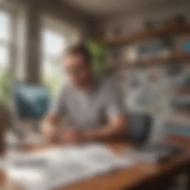 Productivity and Focus A modern workspace embodying productivity and focus