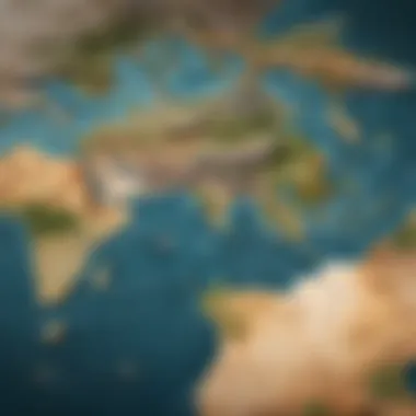 Geopolitical Boundaries and Power Dynamics A detailed map illustrating geopolitical boundaries and their impact on power dynamics