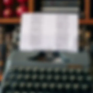 A vintage typewriter with famous quotes