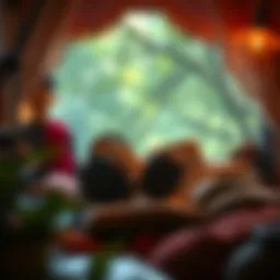 A cozy reading nook with headphones