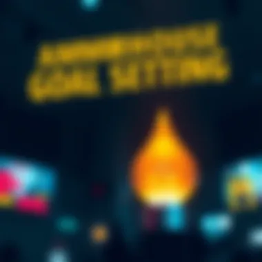 Ambitious Goal Setting Conceptual illustration of ambitious goal setting