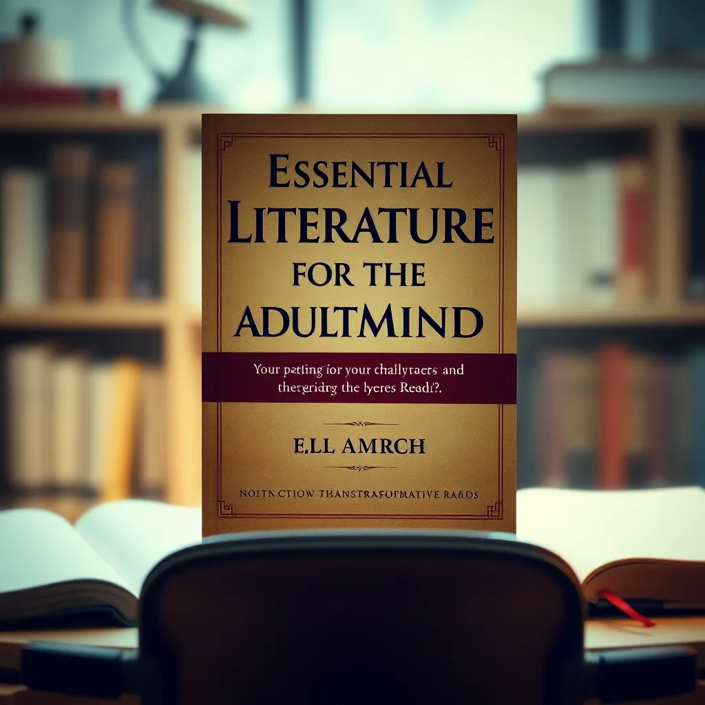Essential Literature for the Adult Mind: Transformative Reads